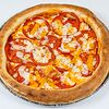 Фото к позиции меню Пицца Маргарита с томатами и тройным сыром