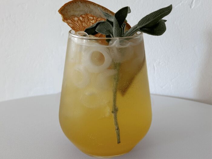 Лимонад персик-маракуйа