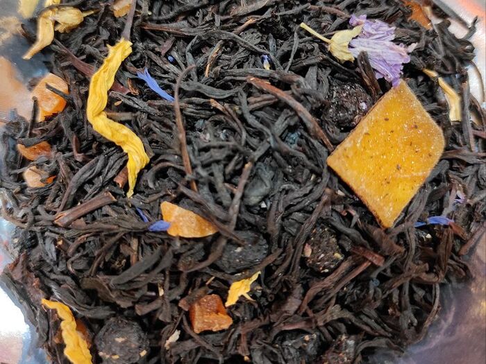 Чай листовой чёрный ароматизированный Блюбери манго