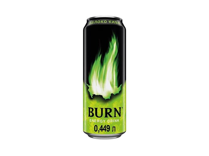Энергетический напиток Burn Яблоко-Киви