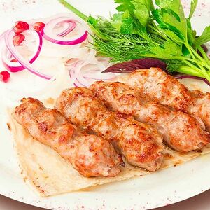 Люля кебаб из свинины с говядиной /Lulya kebab from pork with beef