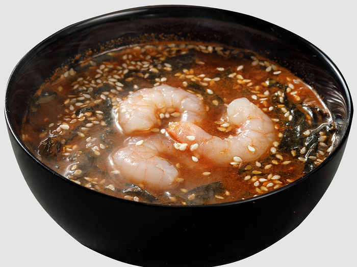 Кимчи суп с креветками (острый)