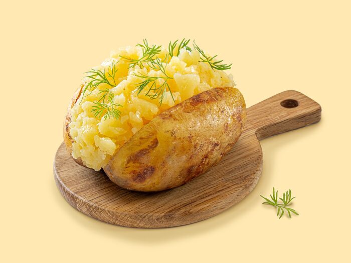 Крошка картошка с укропом и растительным маслом