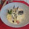 Фото к позиции меню Тальолини с морепродуктами в сливочном соусе