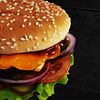 Фото к позиции меню Гамбургер Сырный Король