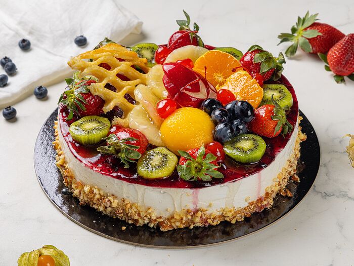 Торт Крем-чиз с фруктами