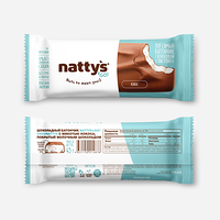 Шоколадный батончик Nattys&Go!® Coconattys с мякотью кокоса, покрытый молочным шоколадом