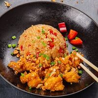 Цыпленок Кунг пао с рисом