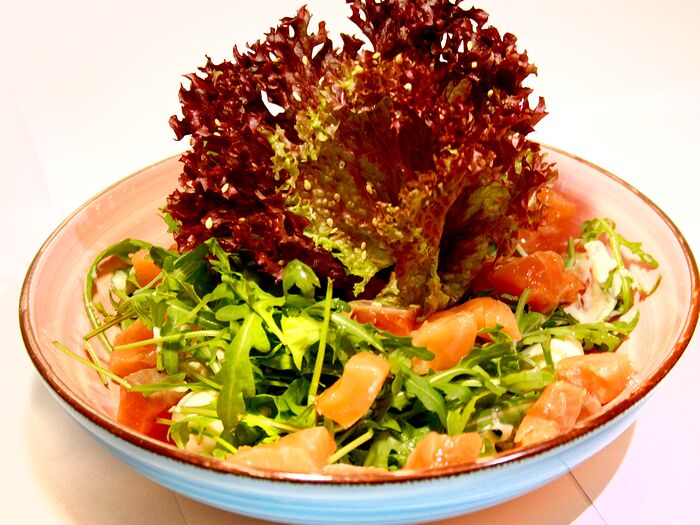 Салат из семги Коралл