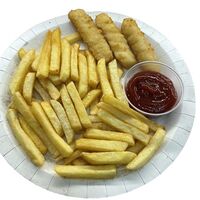Сырные палочки и картошка фри