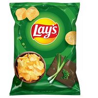 Чипсы Lays со вкусом зеленого лука